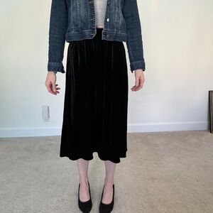 Eileen Fisher Crushed Velvet Skirt
